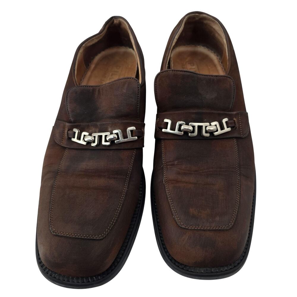 Pilgrim Shoes Mens Size 9.5 Brown Leather Loafers